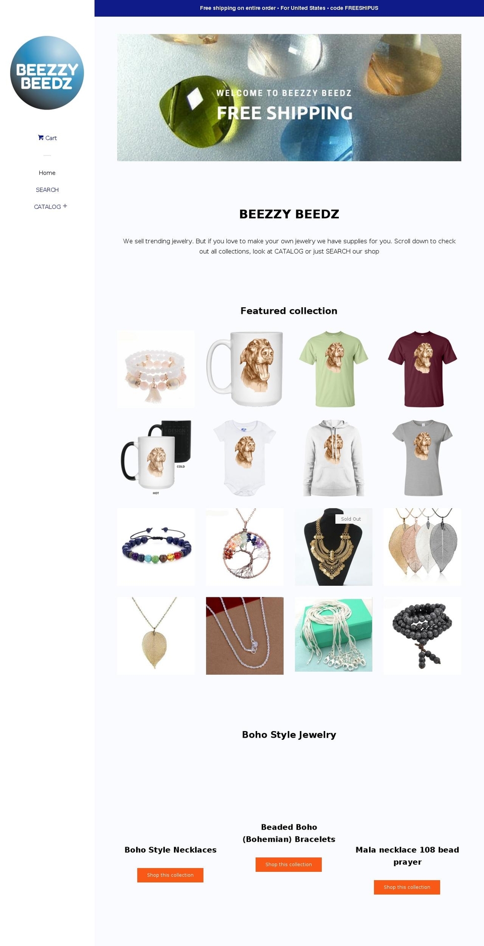 beezzybeedz.com — Shopify storefront screenshot