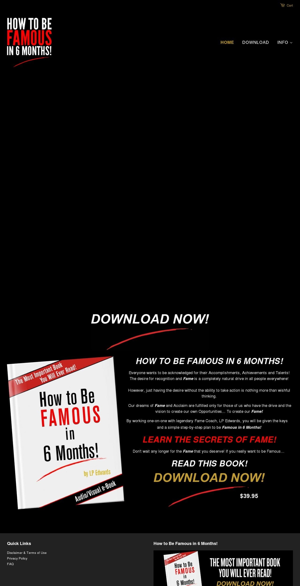 befamousin6mos.com shopify website screenshot