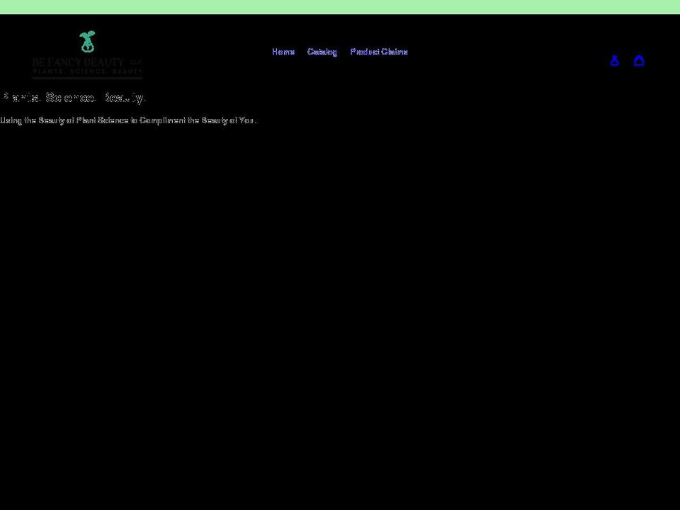 befancybeauty.com shopify website screenshot