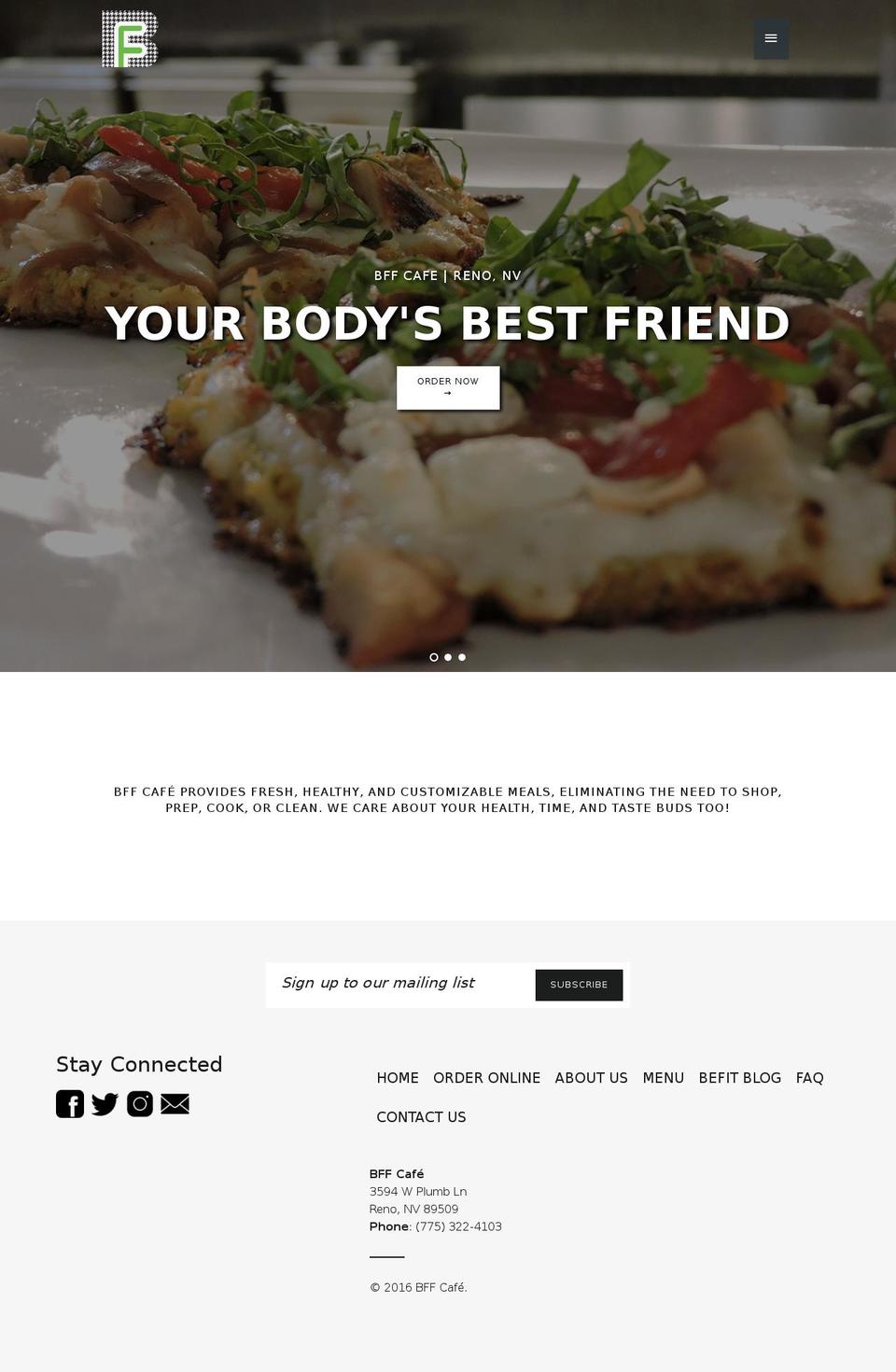 befitfoodsnv.com shopify website screenshot