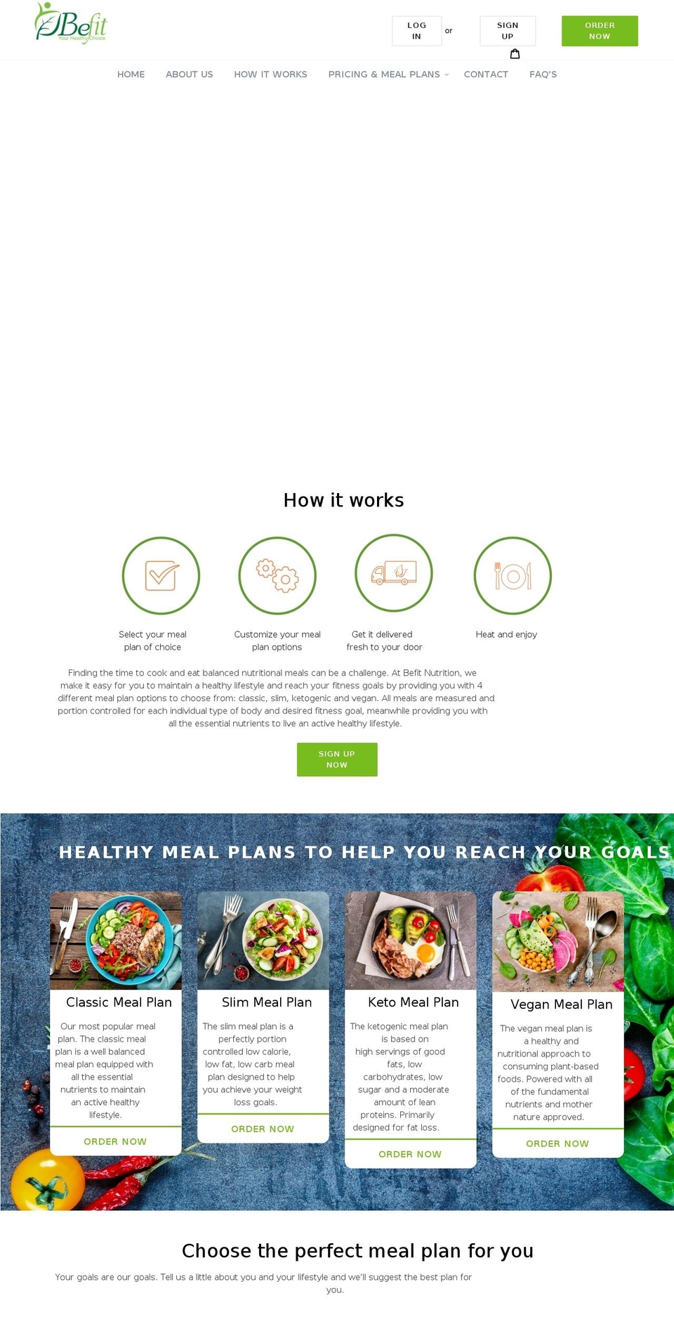 befitnutrition.com shopify website screenshot