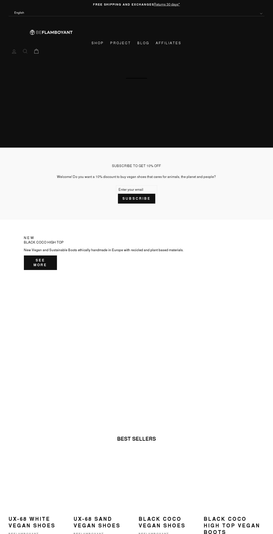 beflamboyant.com shopify website screenshot