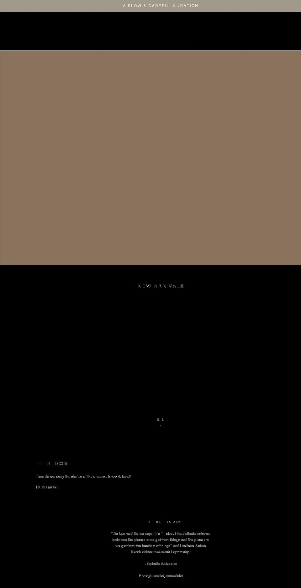 beforemarch.com — Shopify storefront screenshot