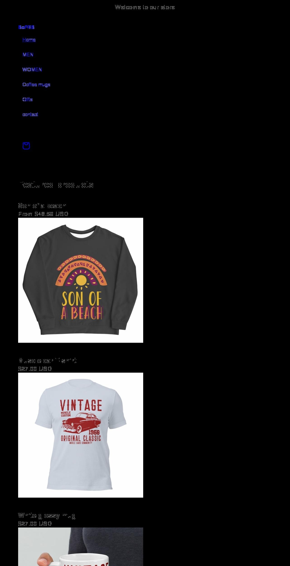 befrb.com shopify website screenshot