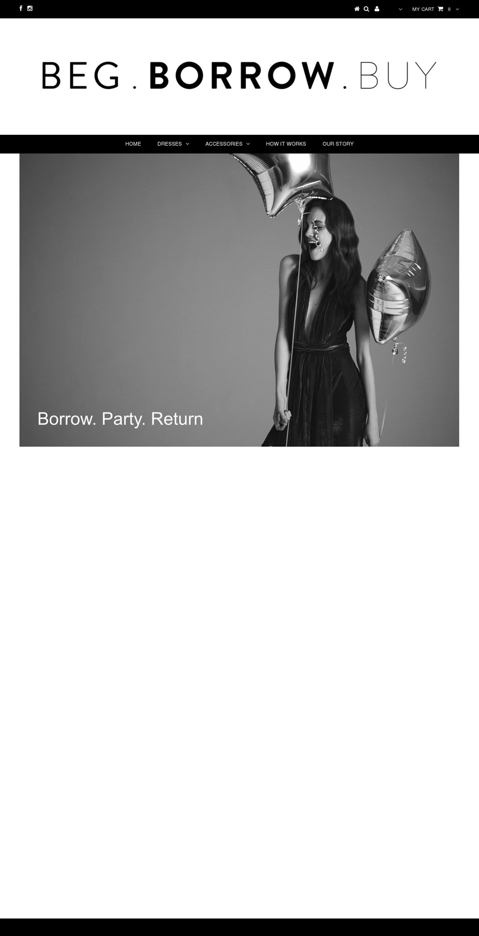 begborrowandbuy.com — Shopify storefront screenshot