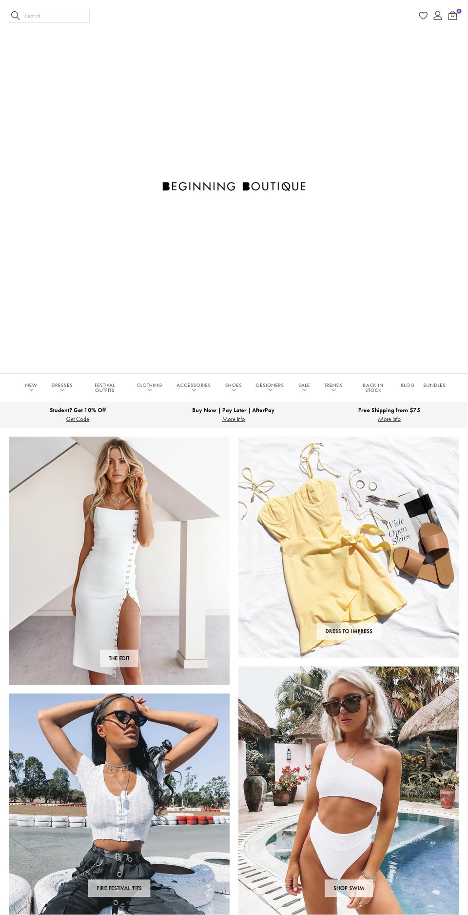 beginning-boutique-theme Shopify theme site example begginingboutique.com