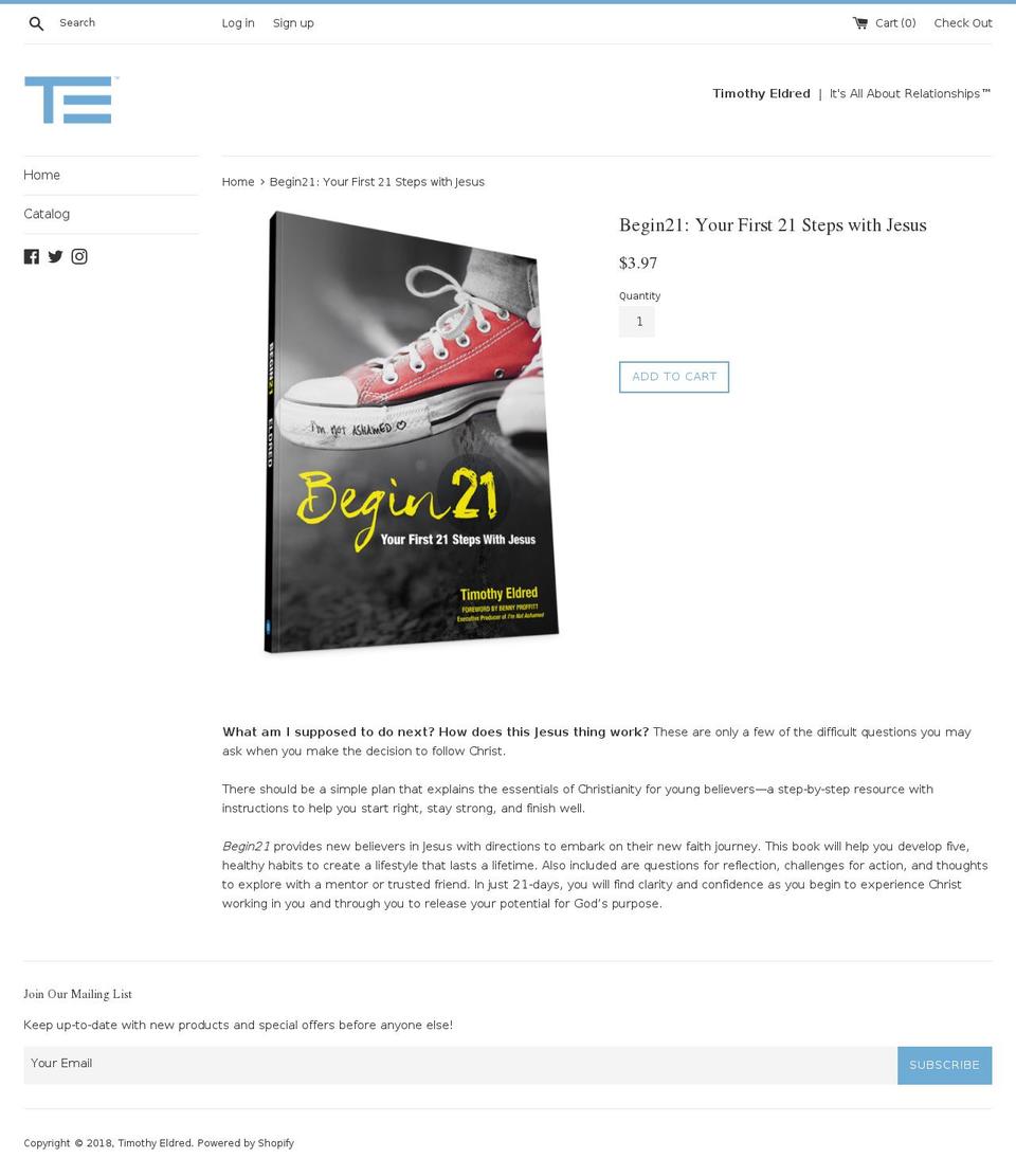 begin21.com shopify website screenshot