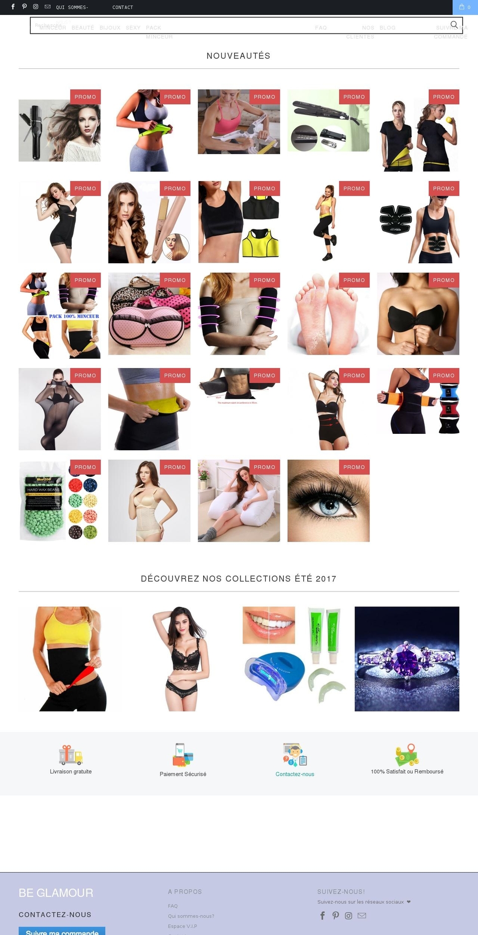 beglamour.co shopify website screenshot