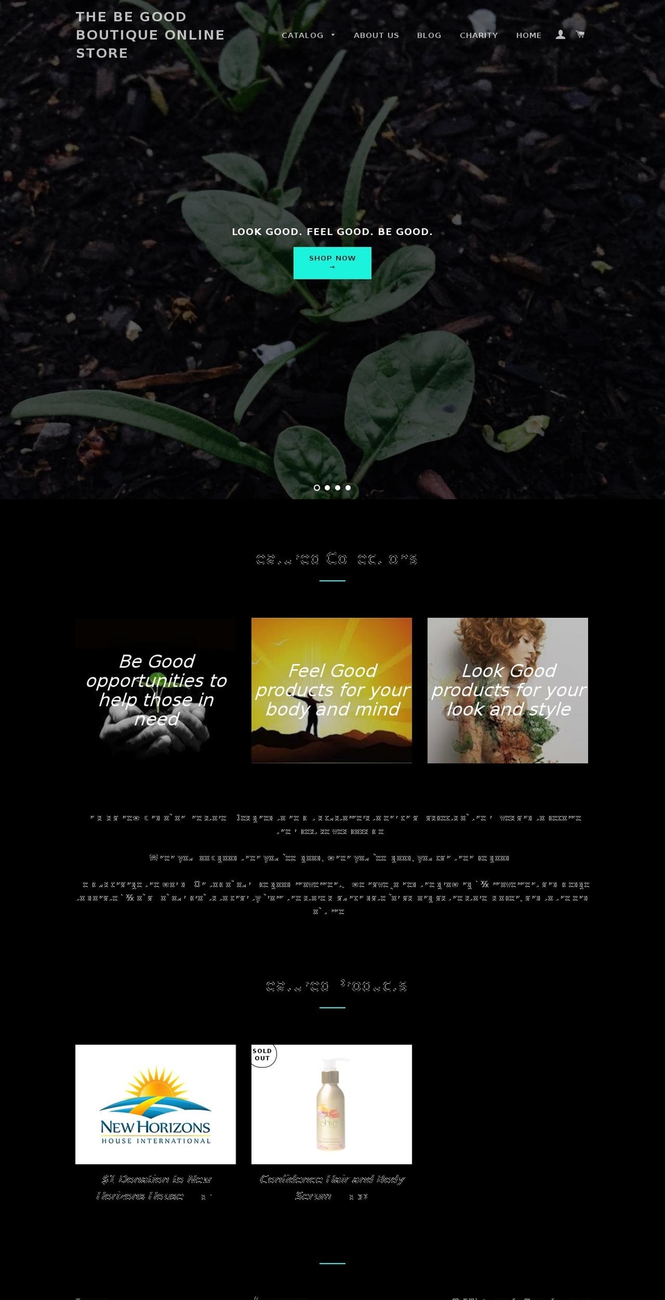 begoodboutique.com shopify website screenshot