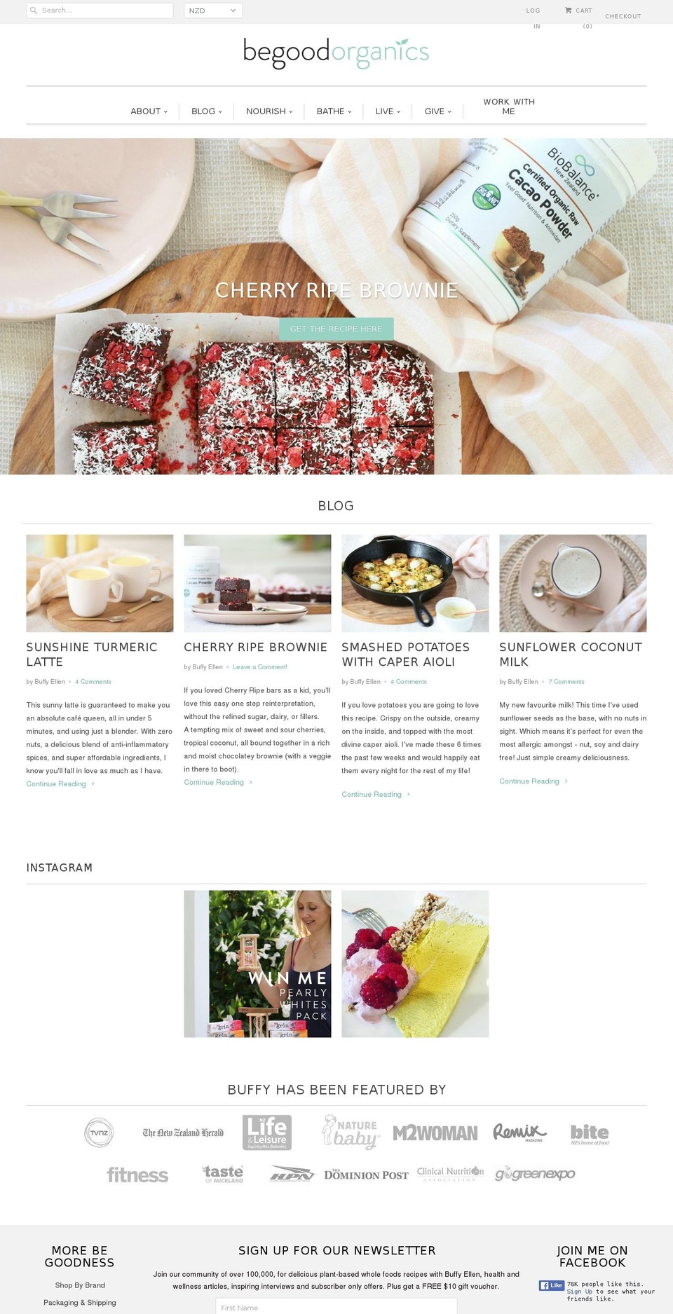 begoodorganics.com shopify website screenshot