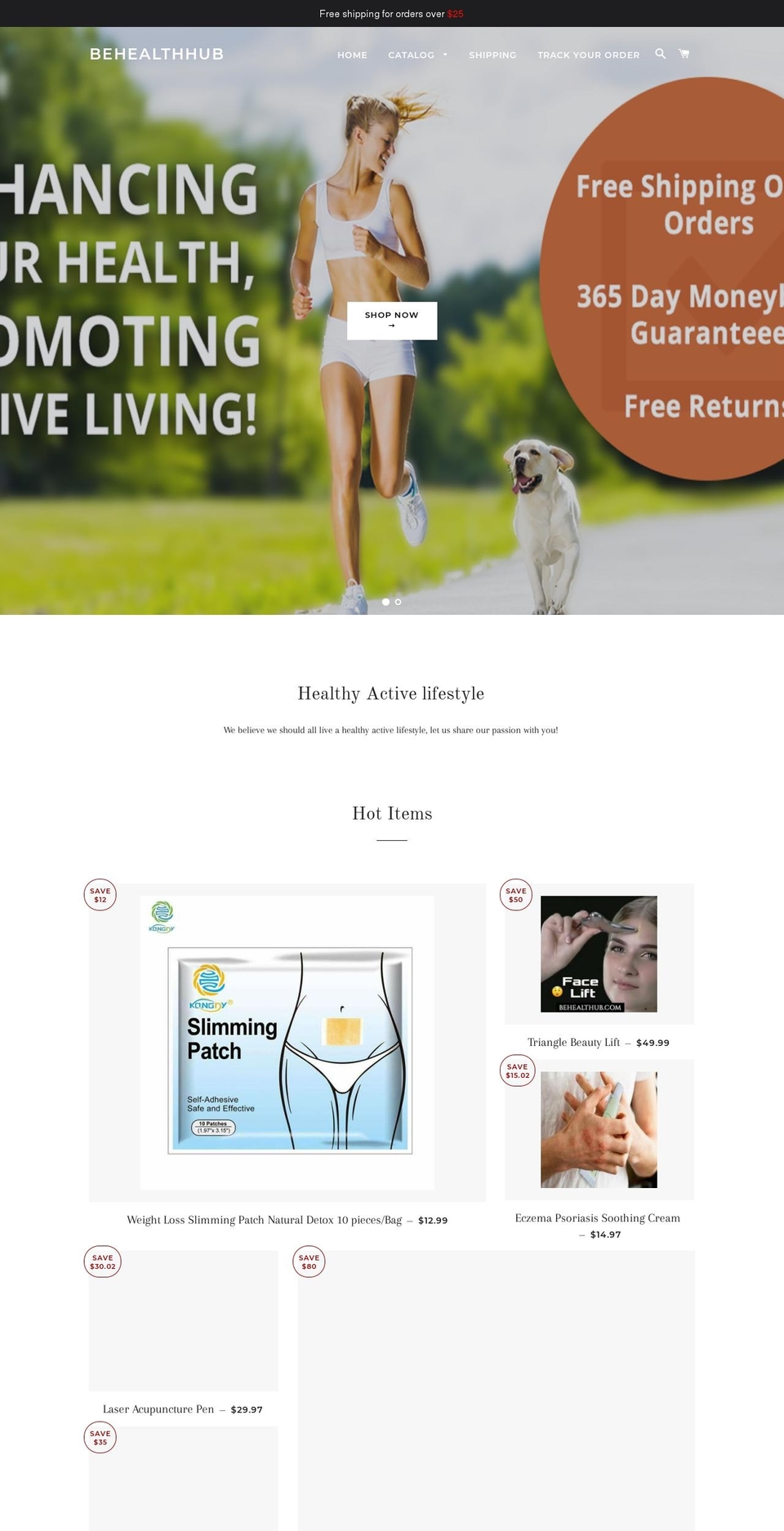 behealthhub.com shopify website screenshot