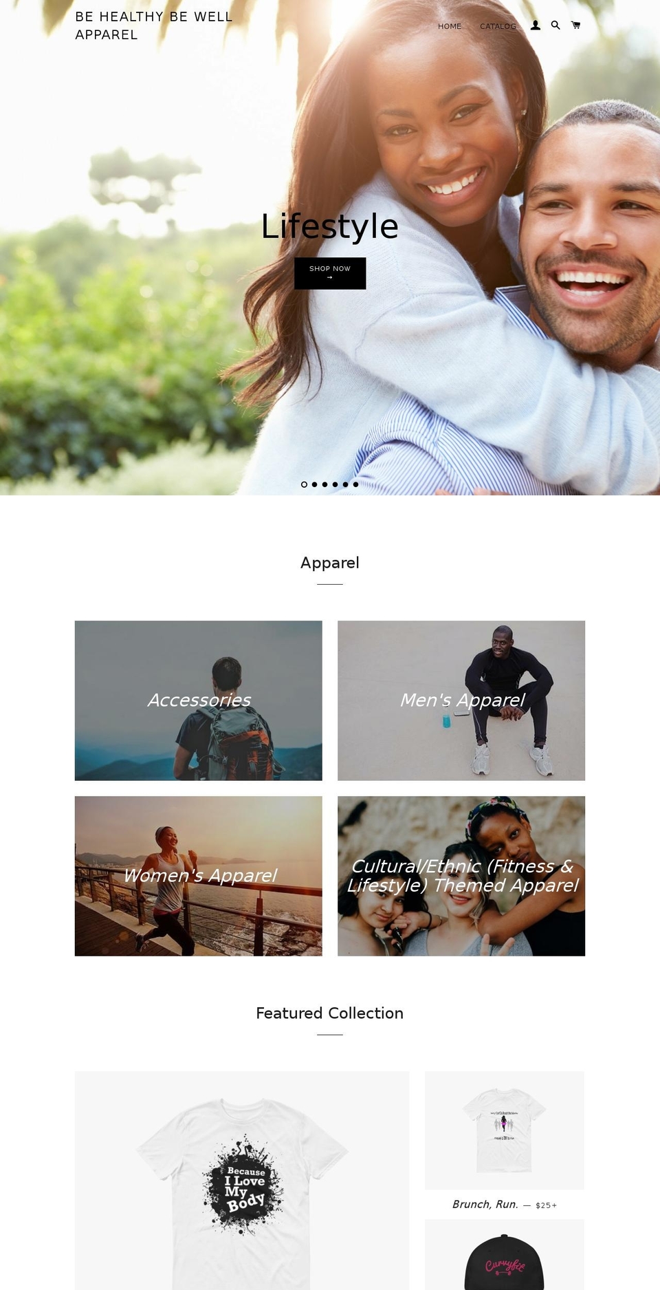 behealthybewellapparel.com — Shopify storefront screenshot