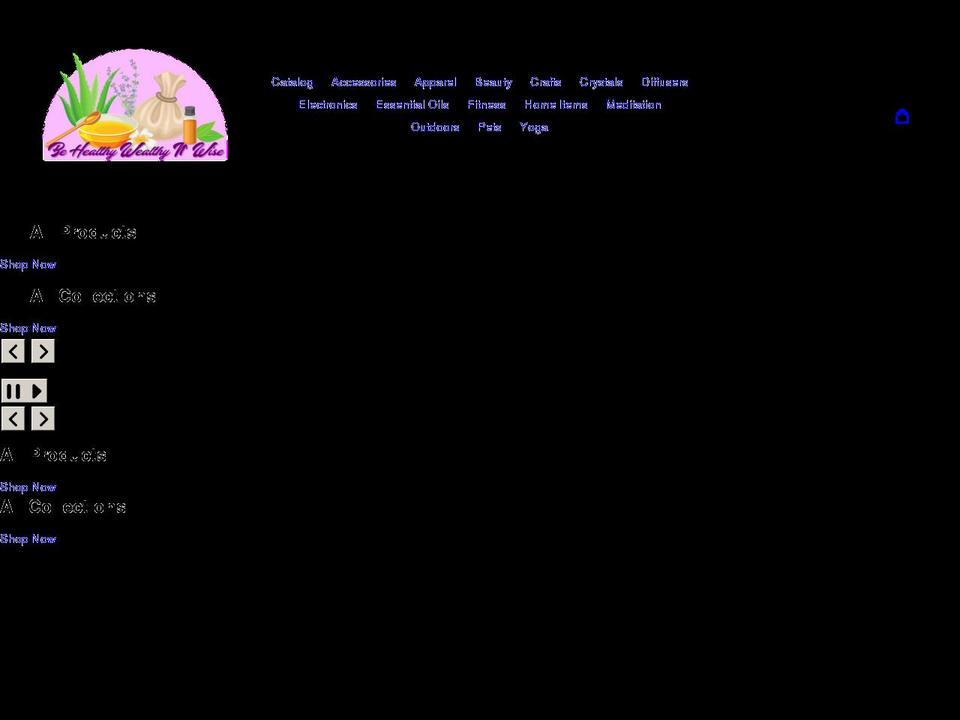 behealthywealthynwise.com shopify website screenshot