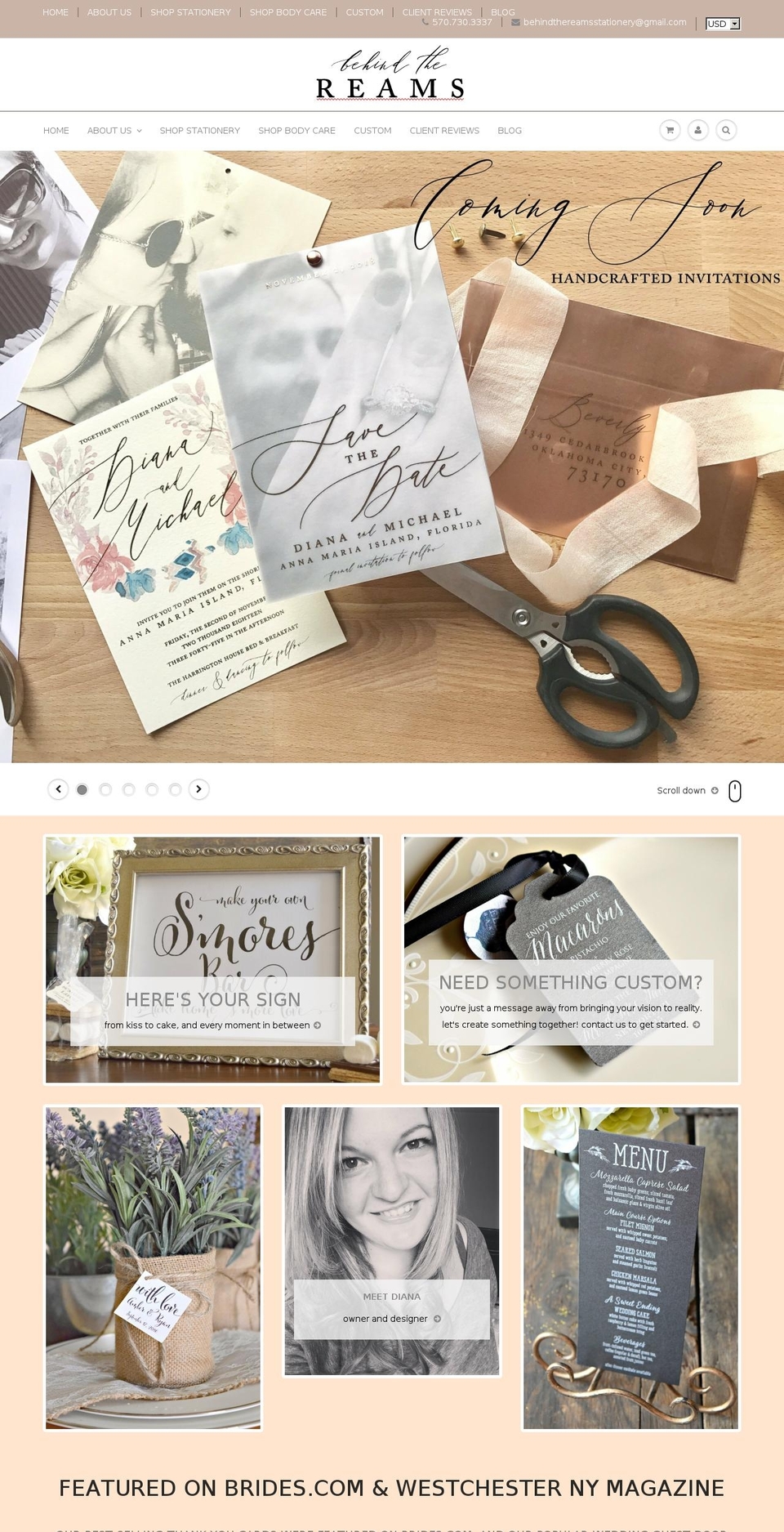 behindthereams.com — Shopify storefront screenshot