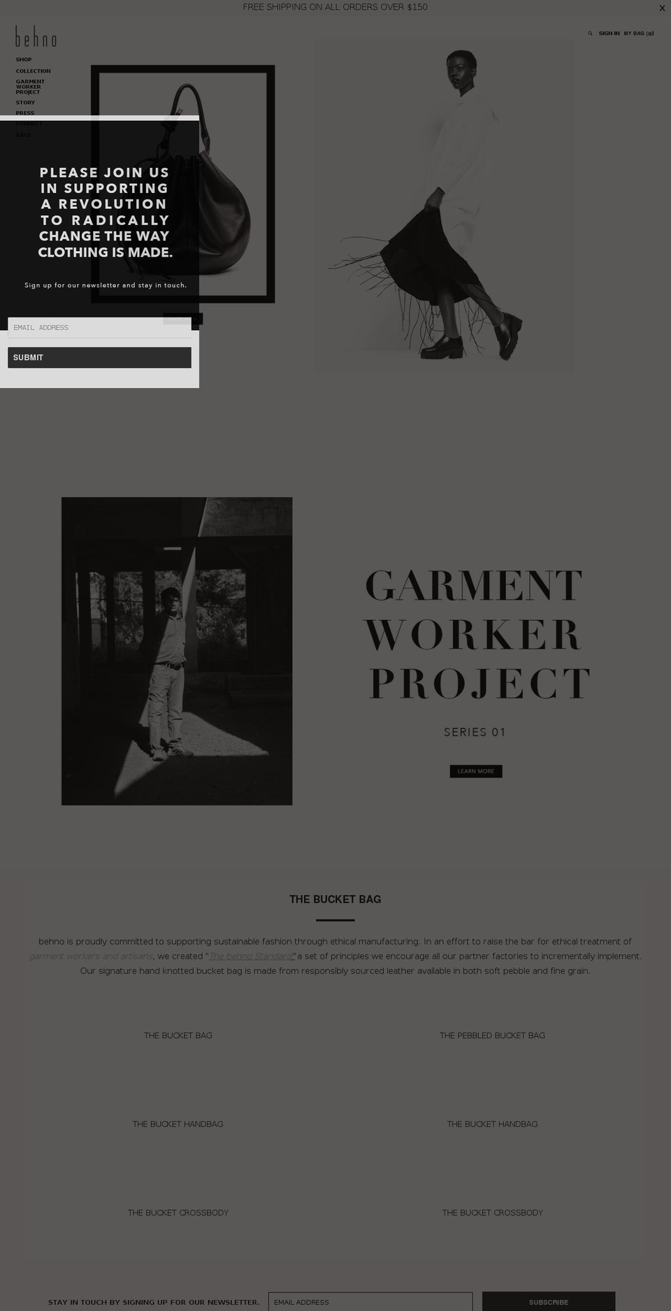 behno.com shopify website screenshot