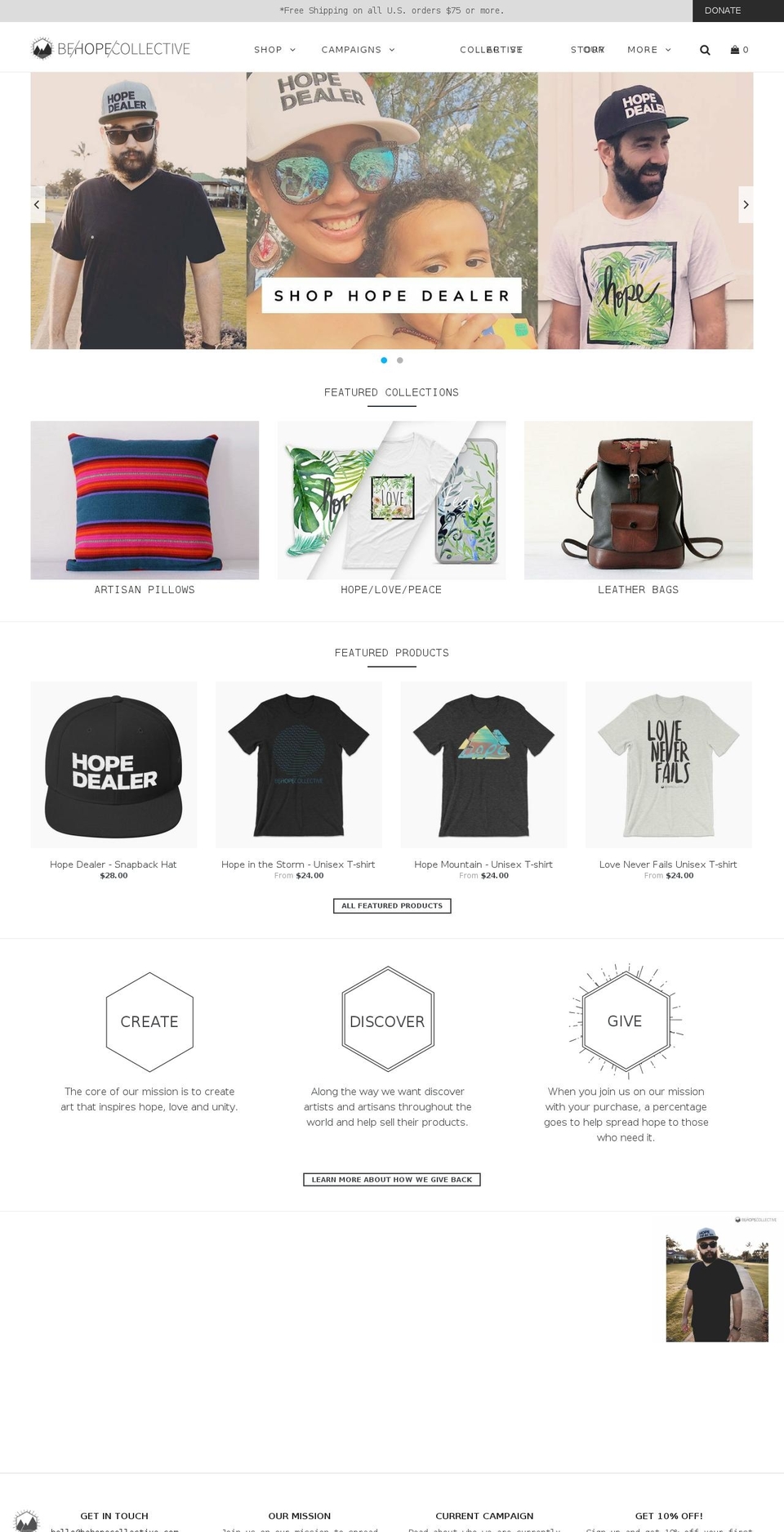 behope.co shopify website screenshot