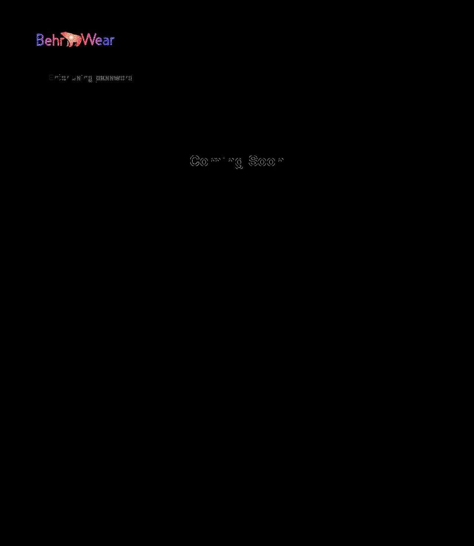 behrwear.com shopify website screenshot