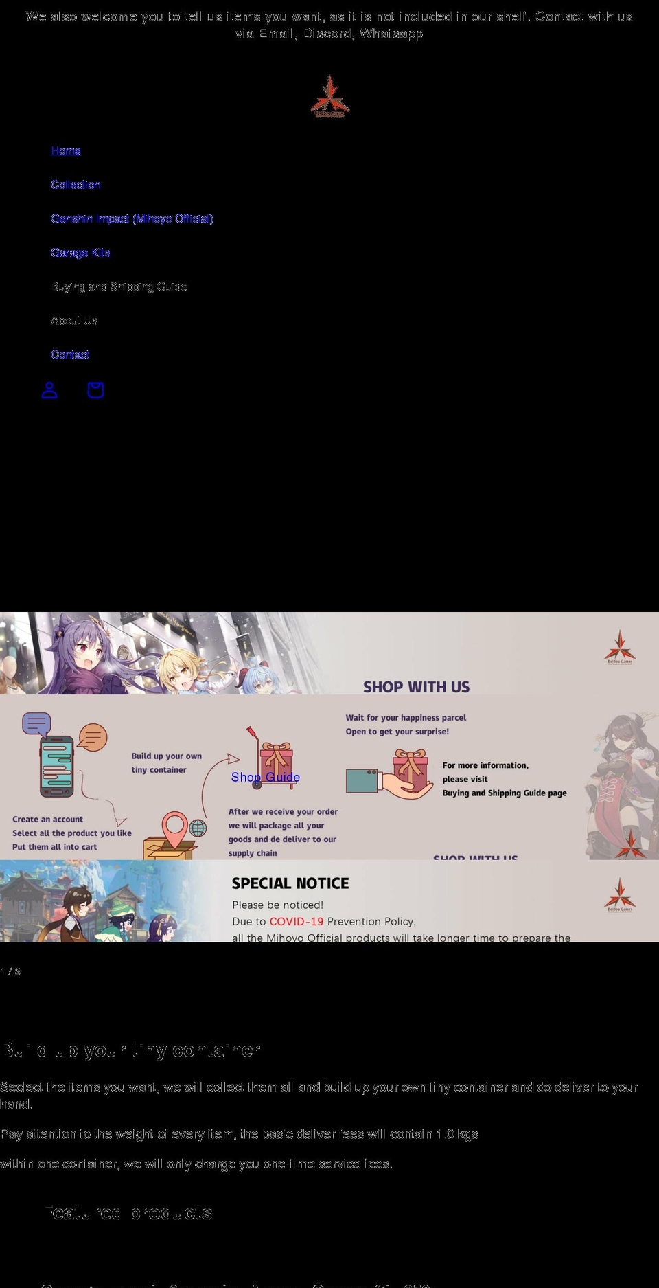 beidoulogistic.com shopify website screenshot