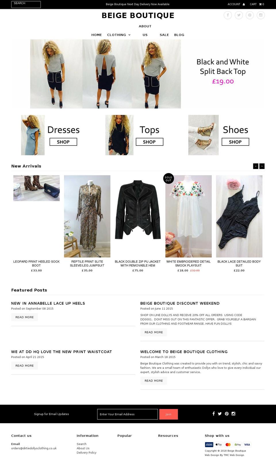 beigeboutique.com — Shopify storefront screenshot