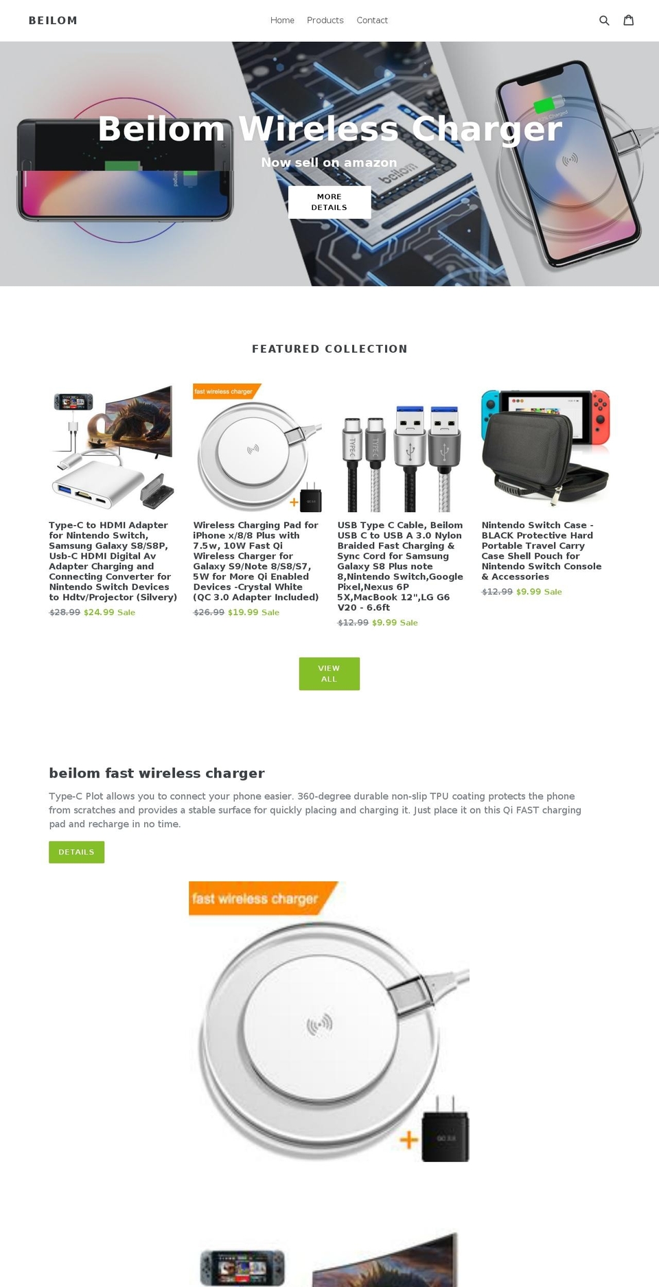 beilom.com — Shopify storefront screenshot