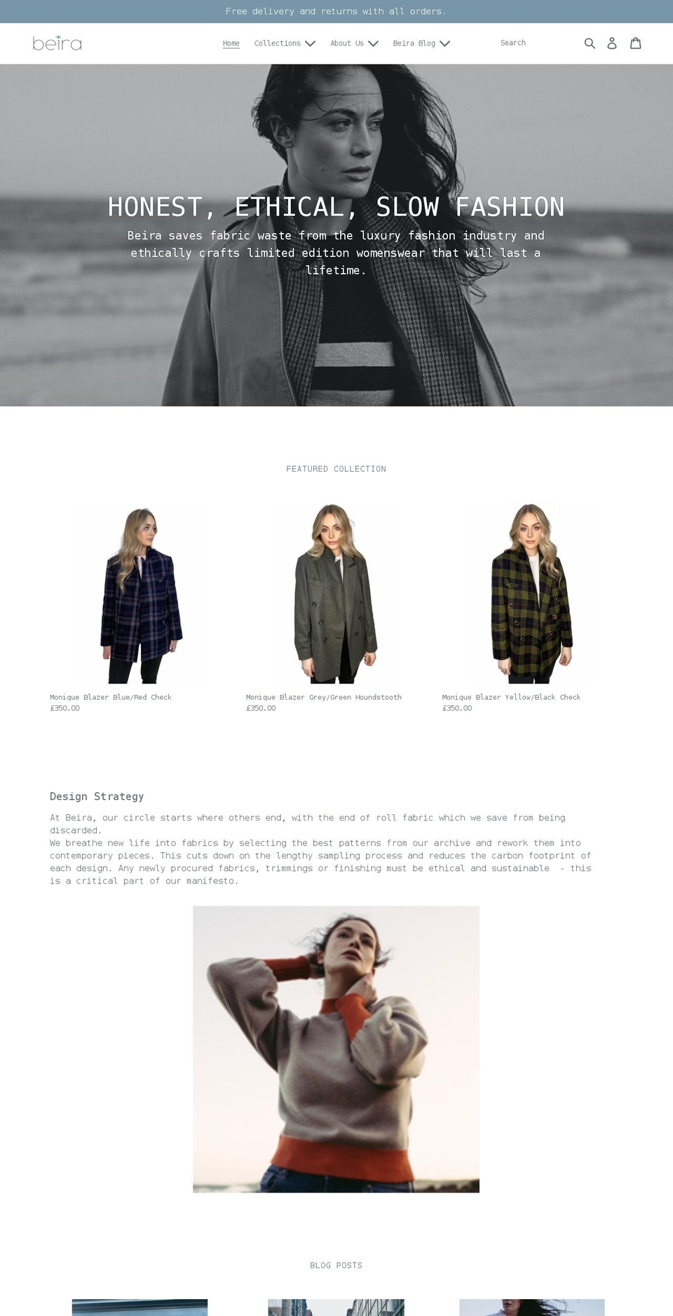 beira.scot shopify website screenshot