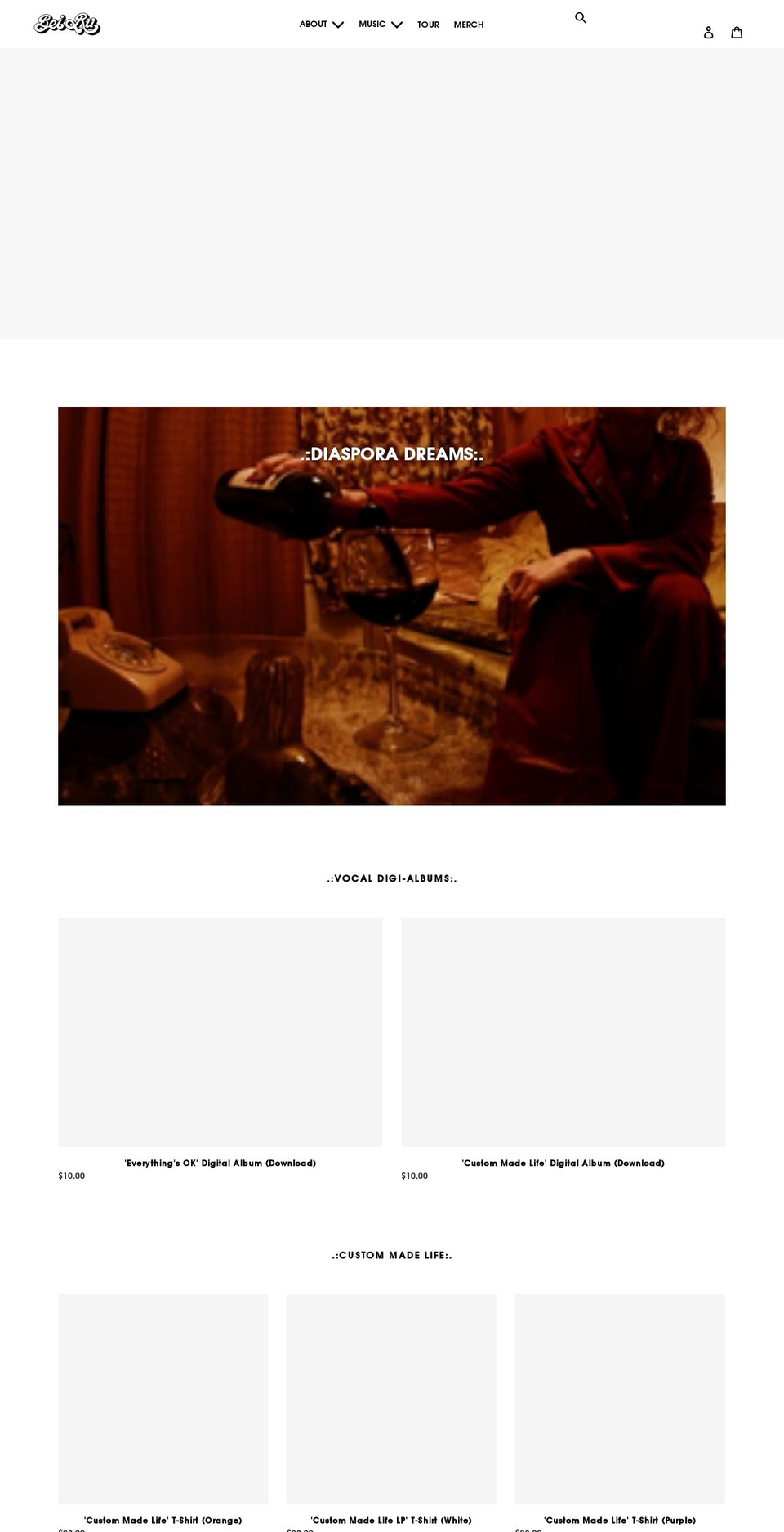 beirumusic.com shopify website screenshot