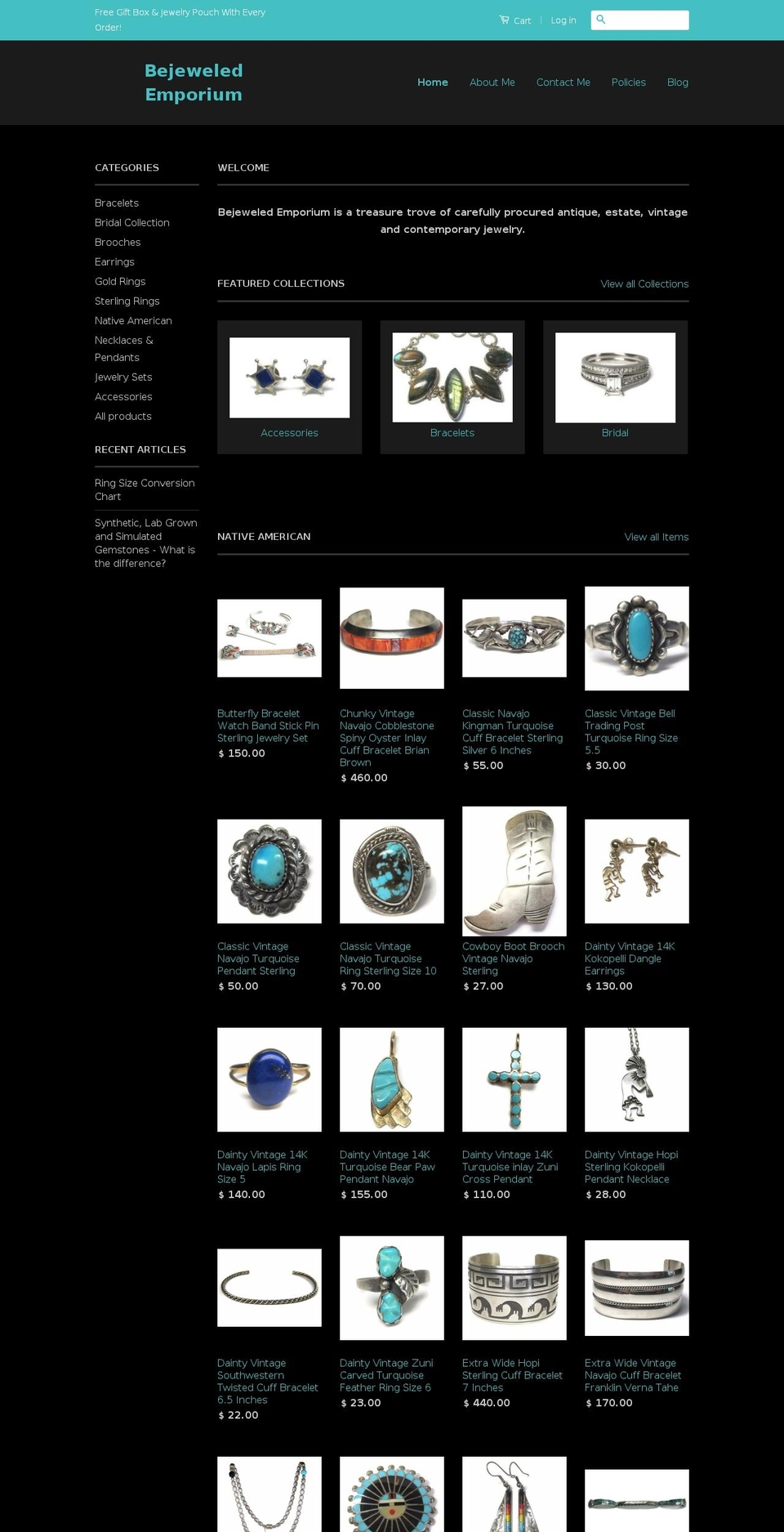 bejeweledemporium.com shopify website screenshot