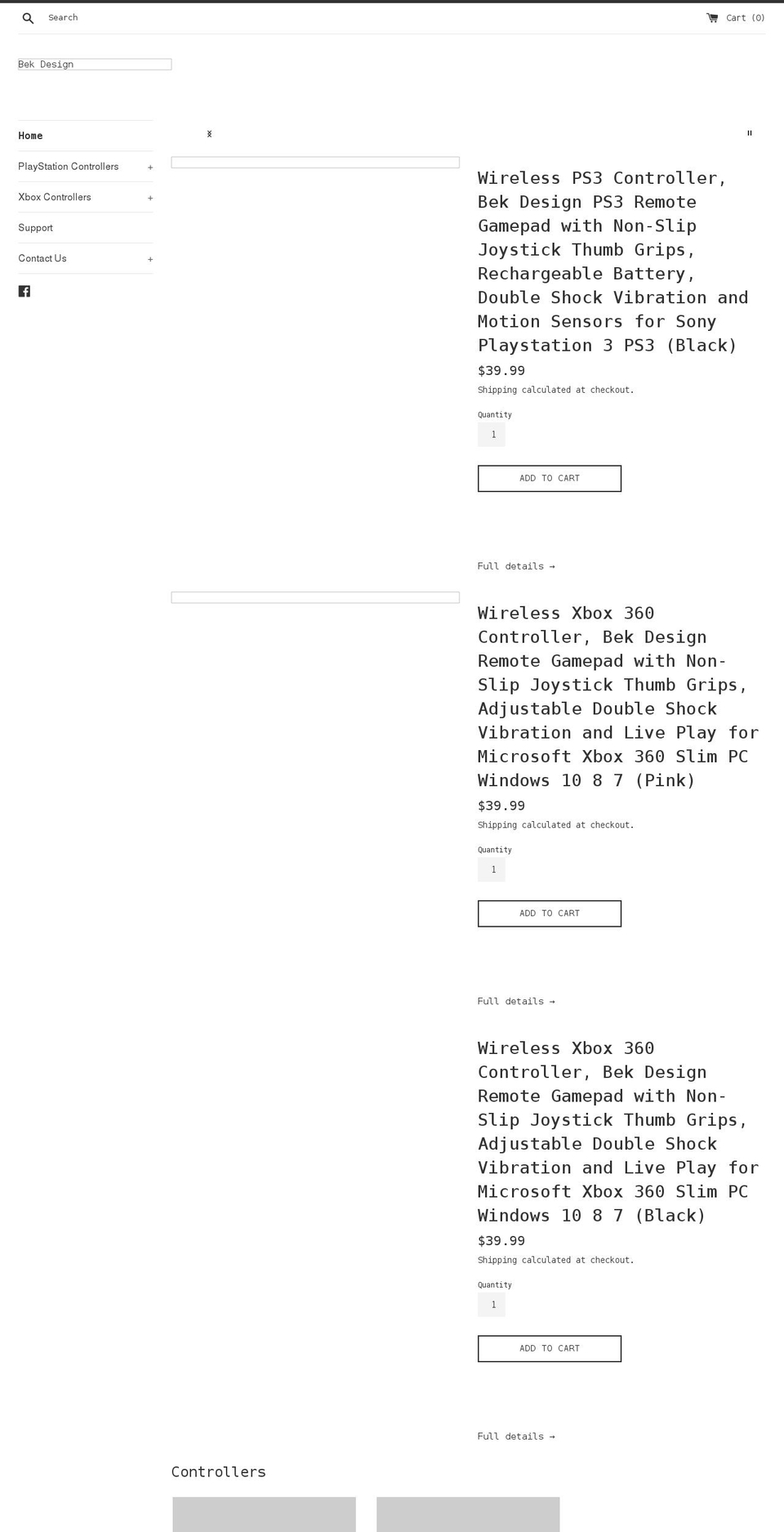 bek-brand.com shopify website screenshot