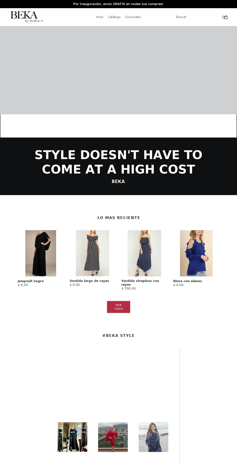 bekaonline.com — Shopify storefront screenshot