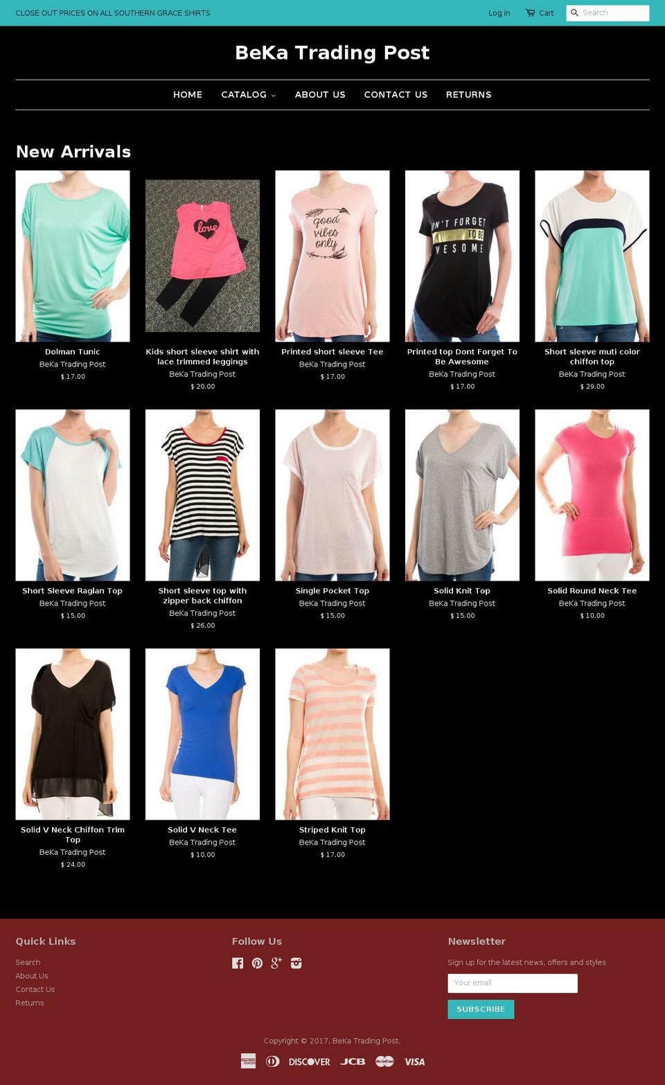 bekatradingpost.com shopify website screenshot