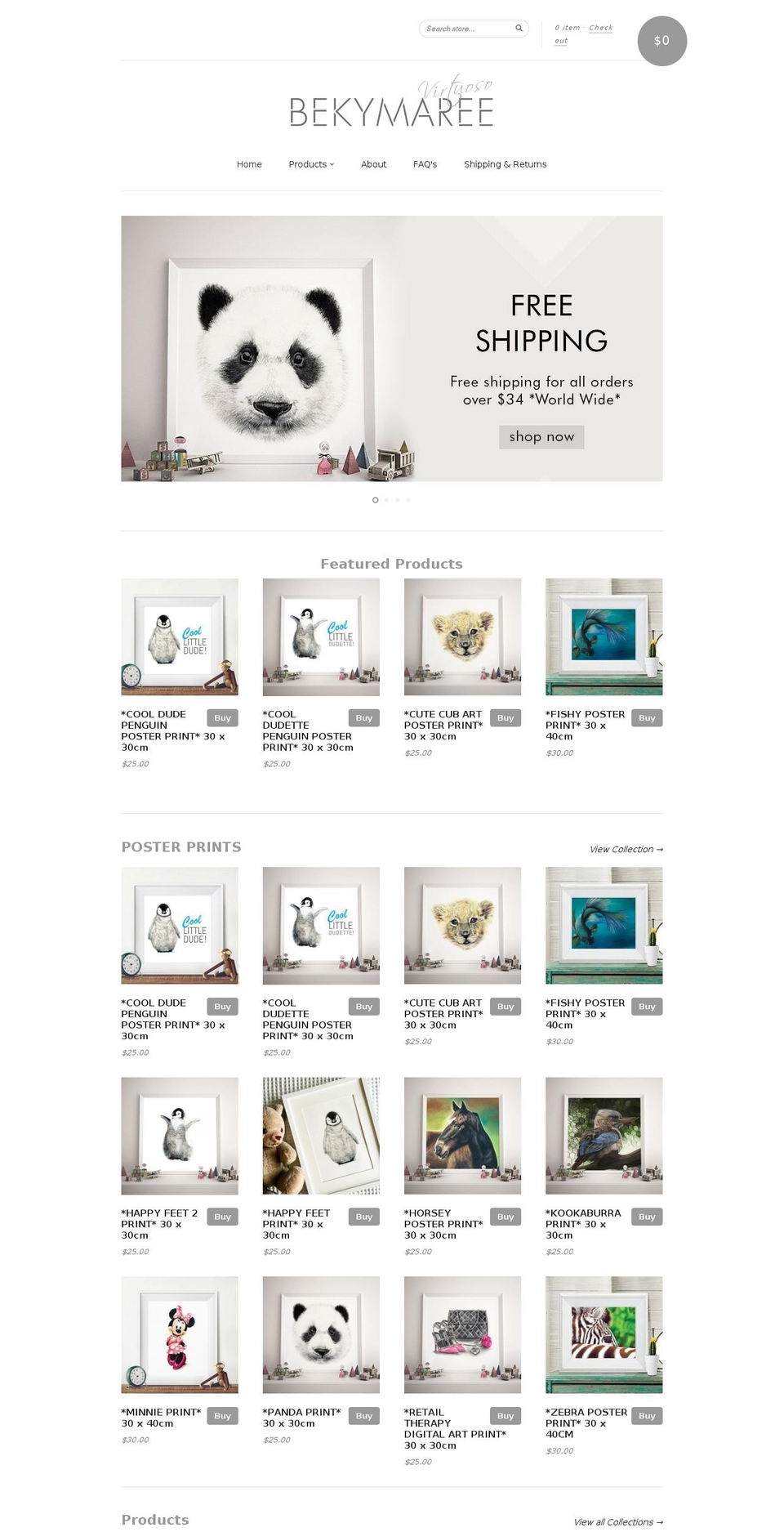 bekymaree.com shopify website screenshot