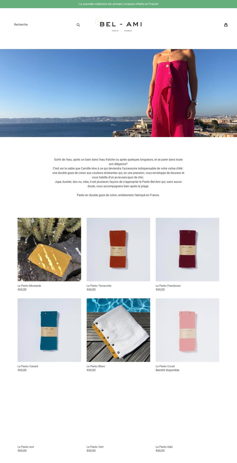 bel-ami-paris.com shopify website screenshot