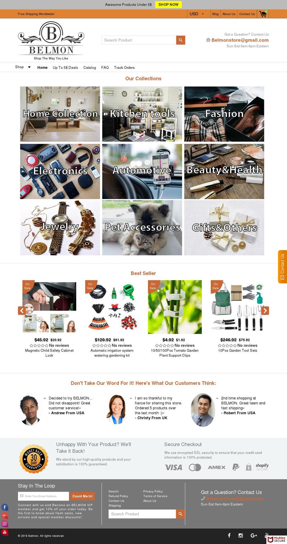 bel-mon.com — Shopify storefront screenshot