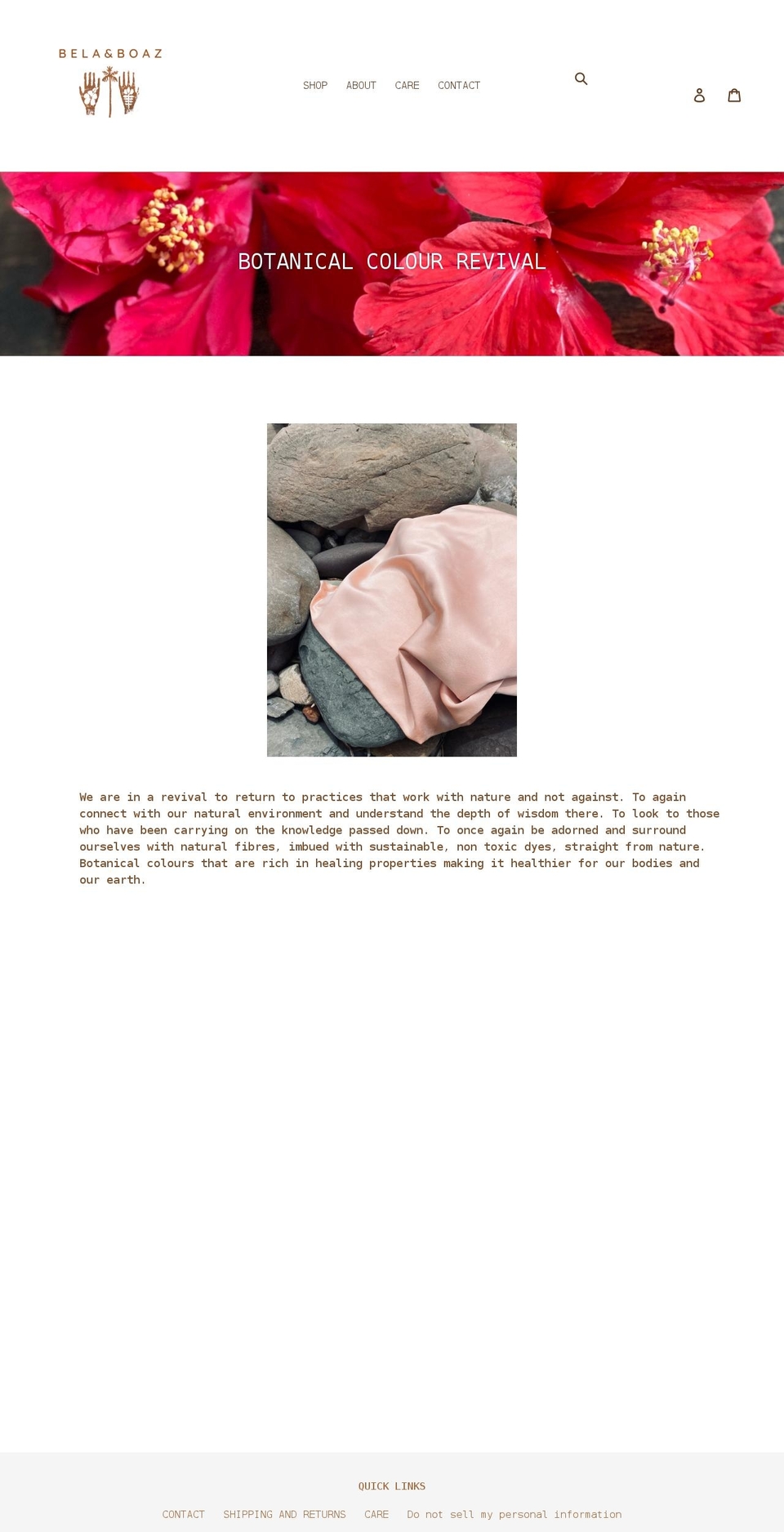 belaandboaz.com shopify website screenshot