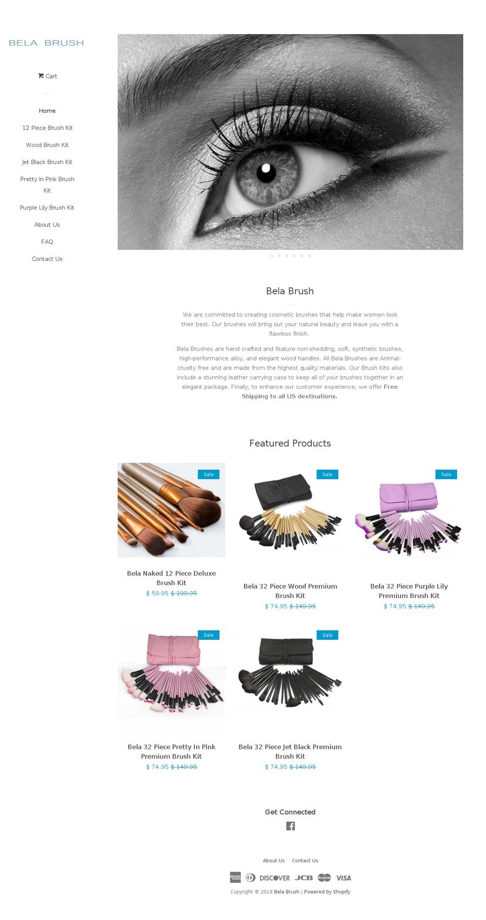 belabrush.com shopify website screenshot