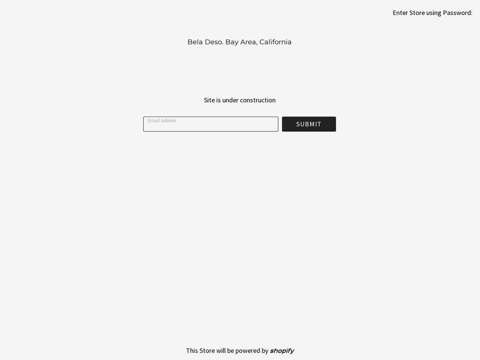beladeso.com shopify website screenshot