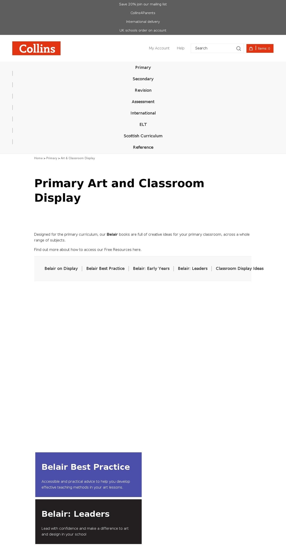 belaircreative.com — Shopify storefront screenshot