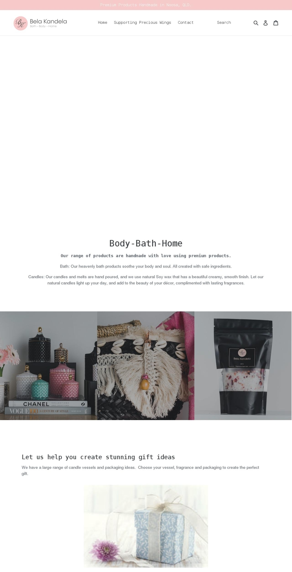 belakandela.com shopify website screenshot