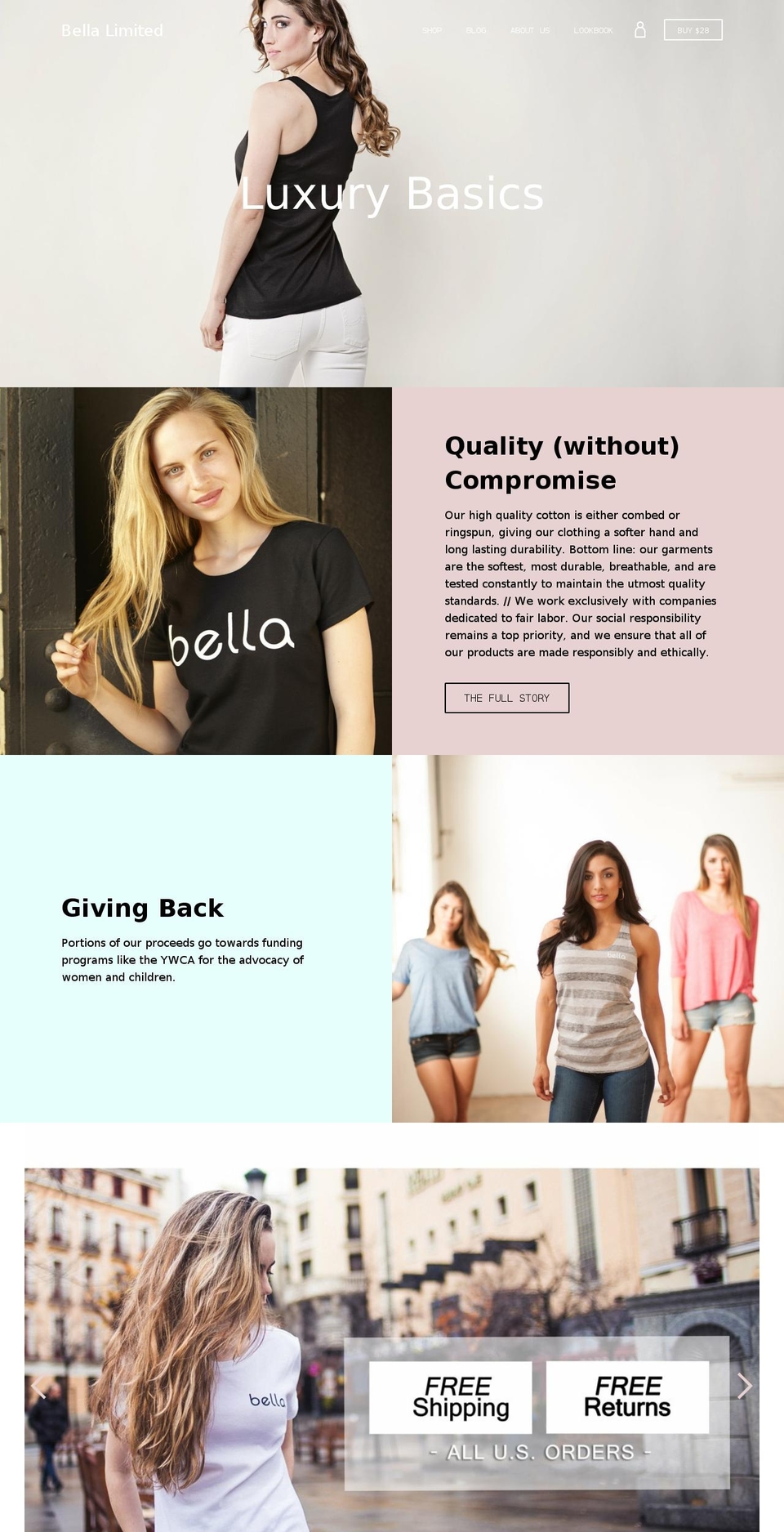 belalimit.com shopify website screenshot