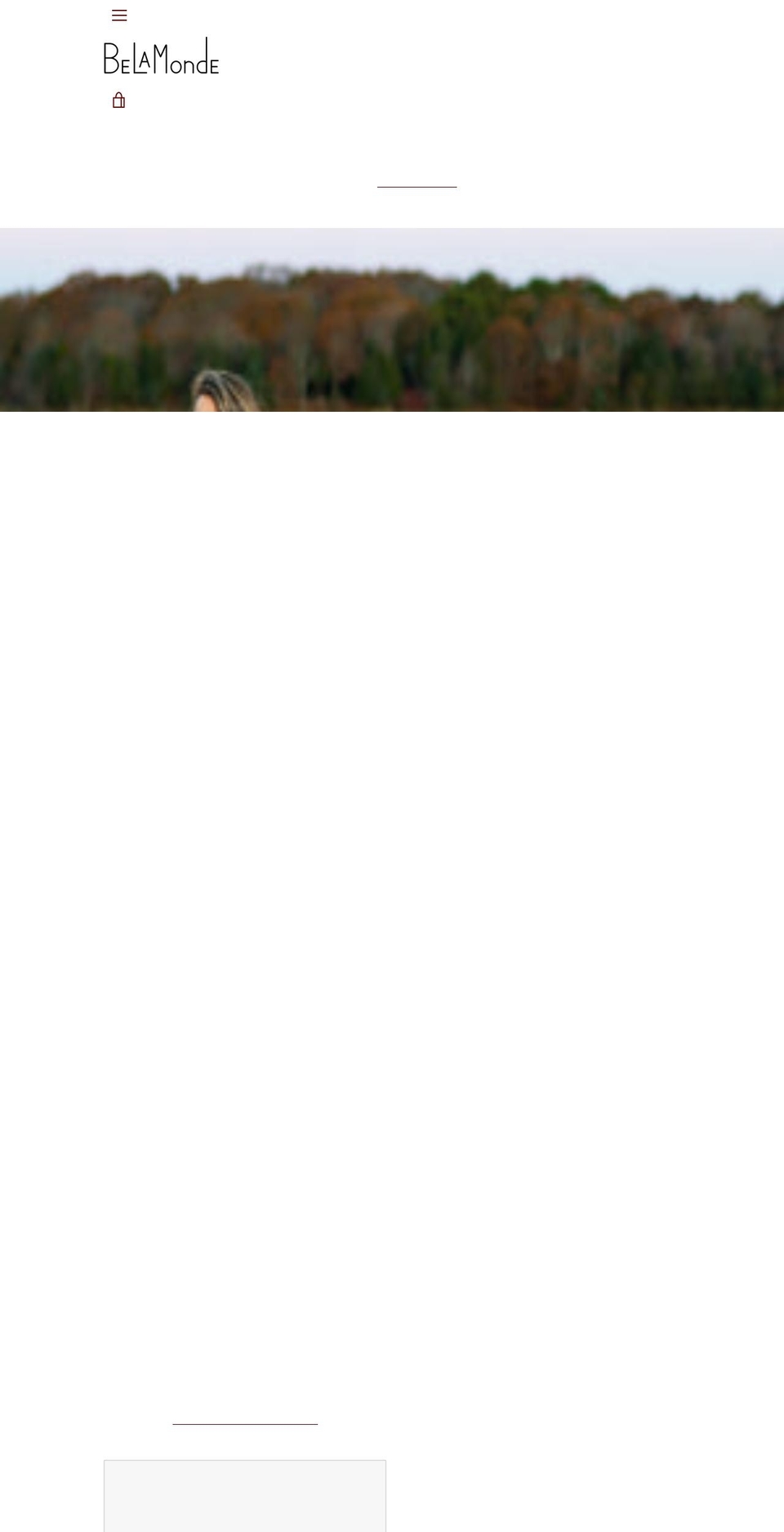 belamonde.com shopify website screenshot