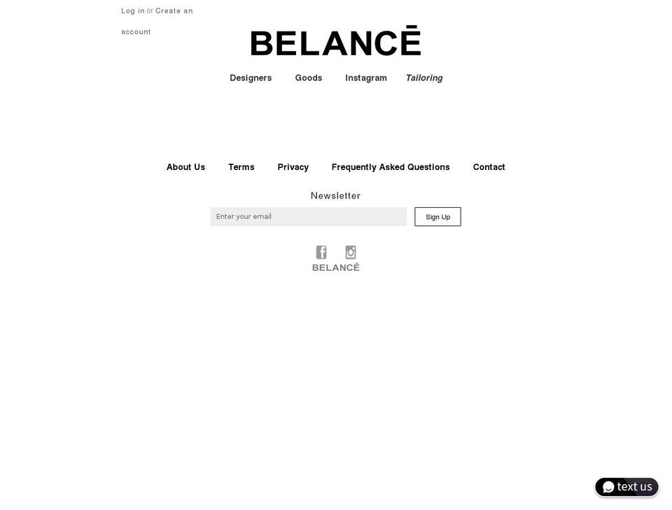 belance-2.myshopify.com shopify website screenshot