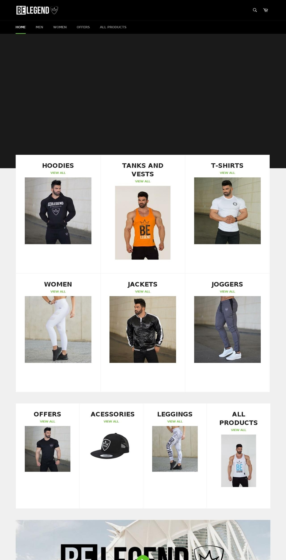 belegendcollection.com shopify website screenshot