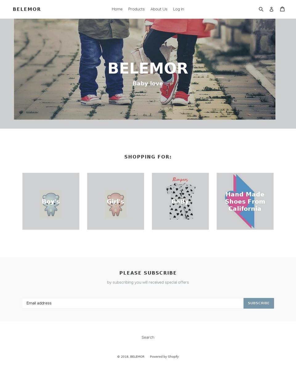 belemor.com — Shopify storefront screenshot