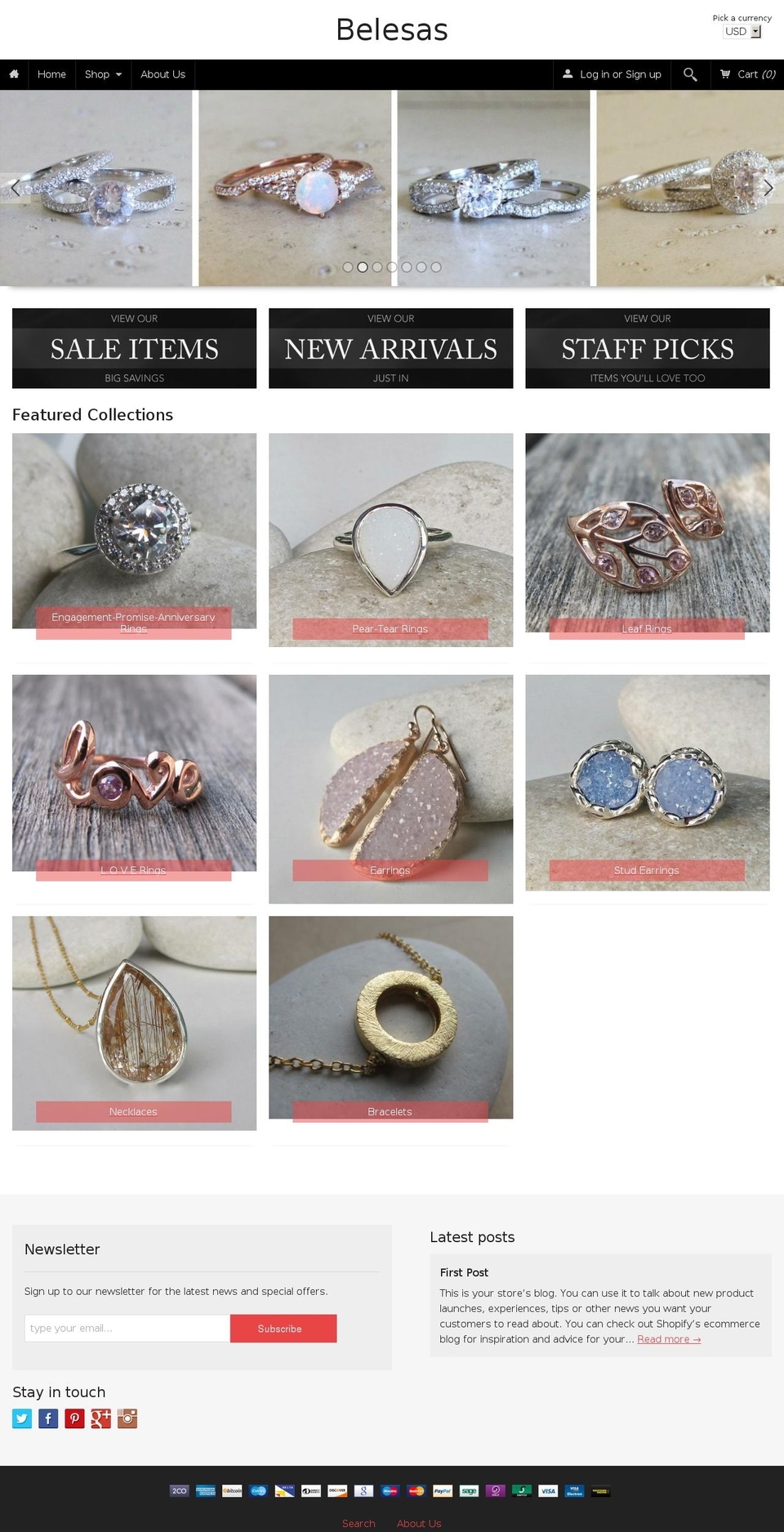 belesas.com — Shopify storefront screenshot