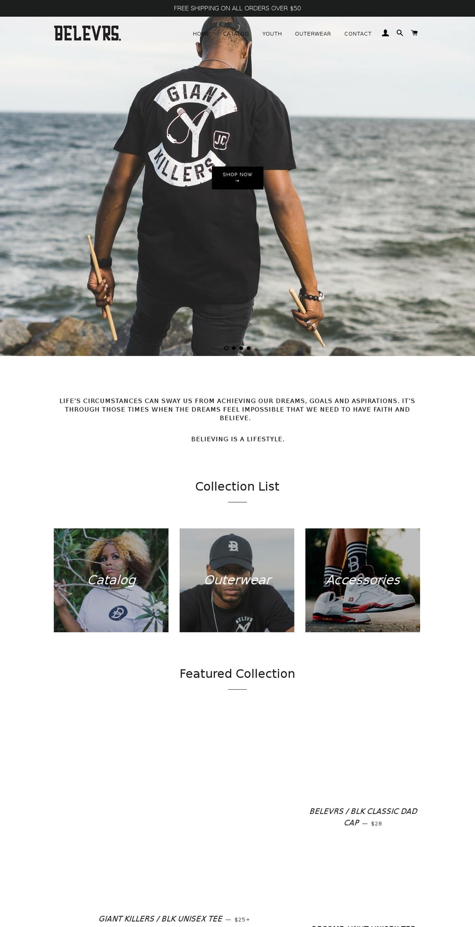 belevrsbrand.com — Shopify storefront screenshot