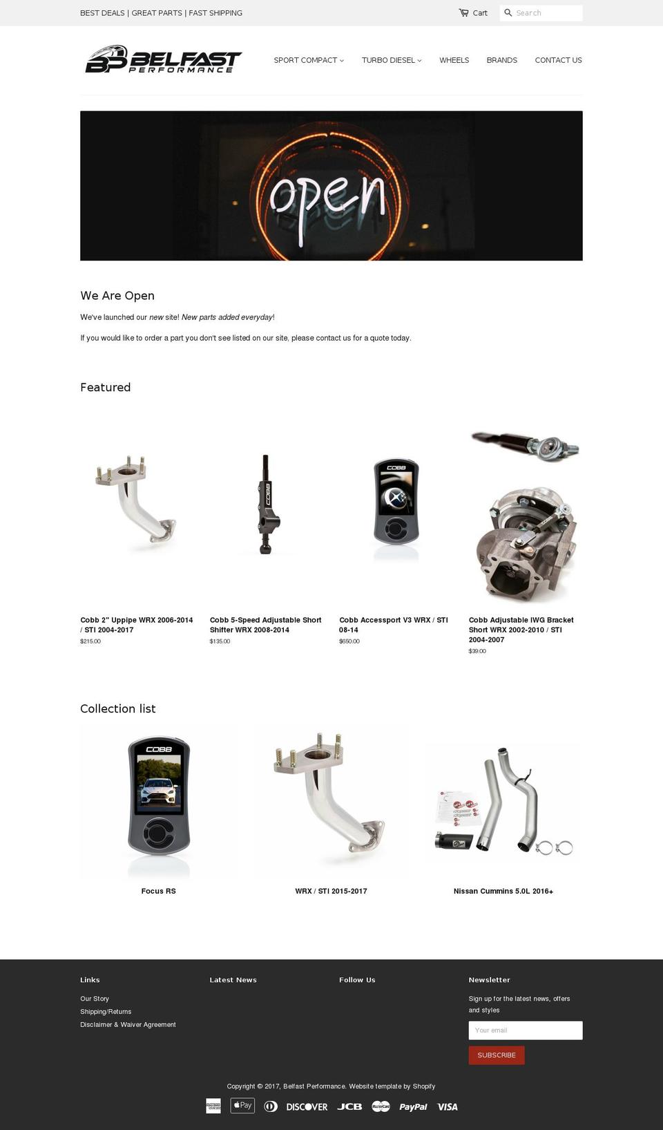 belfastllc.com shopify website screenshot
