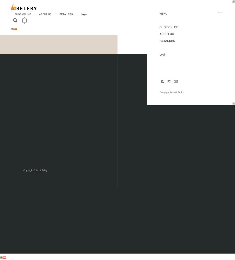 belfry.es shopify website screenshot