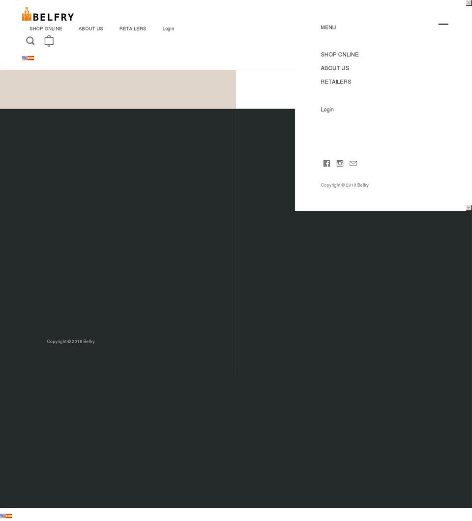 belfryleather.com — Shopify storefront screenshot