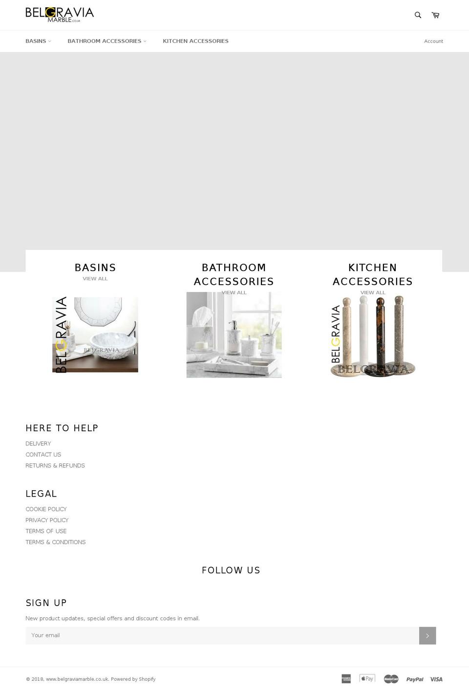 belgraviamarble.co.uk shopify website screenshot