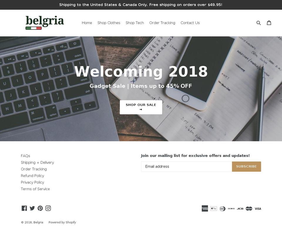 belgria.com — Shopify storefront screenshot